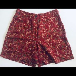 Ralph Lauren Shorts - RALPH LAUREN Shorts High Rise Orange Floral Linen Ralph Lauren Shorts - RALPH LAUREN Shorts High Rise Orange Floral Linen